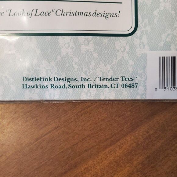 VTG New Distlefink Look of Lace Iron On Transfers "VICTORIAN POINSETTIAS" LL-32 - Picture 4 of 5
